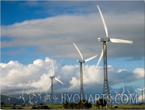 Tararua Wind Farm, Tararua Ranges, near Palmerston North, North Island, New Zealand