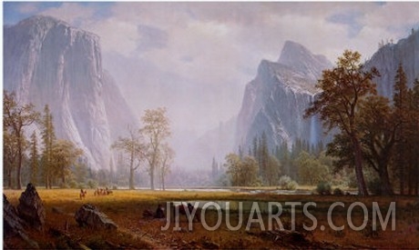 Looking Up the Yosemite Valley