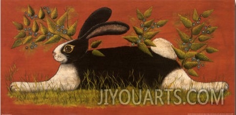 Red Folk Bunny