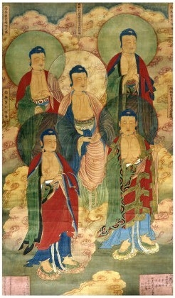 A Very Rare Buddhist Votive Painting, Dated Wanli 19th Year