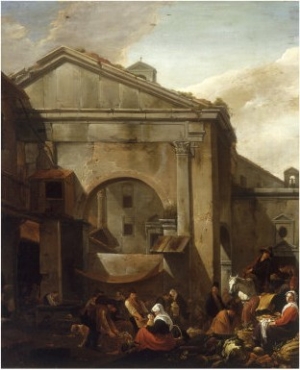 An Italianate Fruit and Vegetable Market Scene