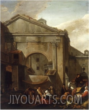 An Italianate Fruit and Vegetable Market Scene