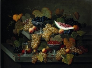 Still Life of Fruit, Circa 1854