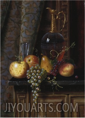 Still Life with Fruit and Claret, 1881