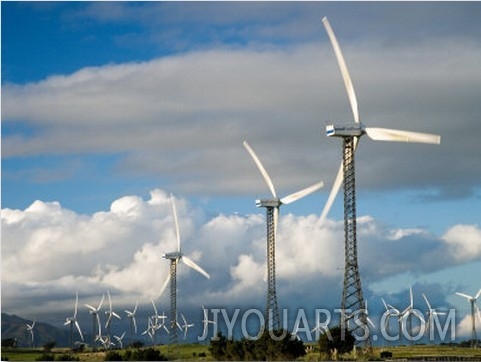 Tararua Wind Farm, Tararua Ranges, near Palmerston North, North Island, New Zealand