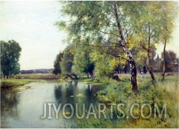 River Landscape in Summer