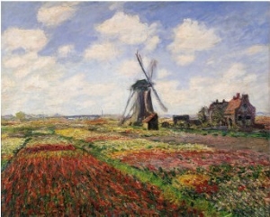 Tulip Fields with the Rijnsburg Windmill, 1886