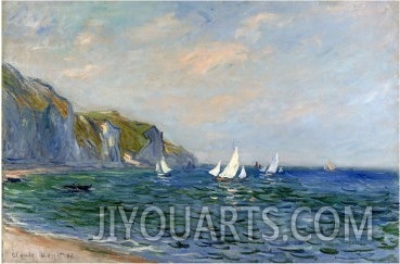 Cliffs and Sailboats at Pourville