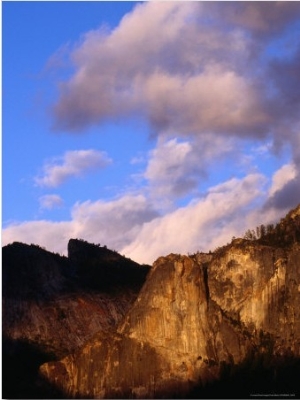 Granite Cliffs and Clouds, Yosemite National Park, California, USA