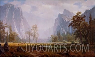 Looking Up the Yosemite Valley