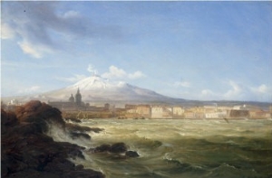 A View of Mount Etna from the Sea, 1833