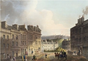 Marlborough Street, from  Bath Illustrated by a Series of Views