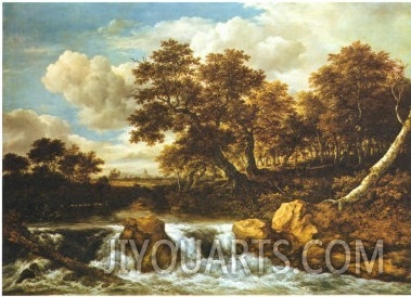 Landscape with Waterfall