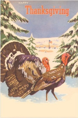 Turkeys in the Snow