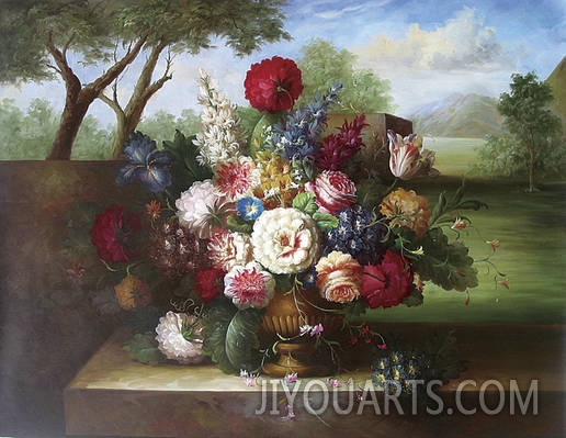 classical flower oil painting 0002