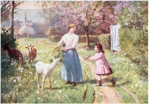 Easter Eggs in the Country, 1908