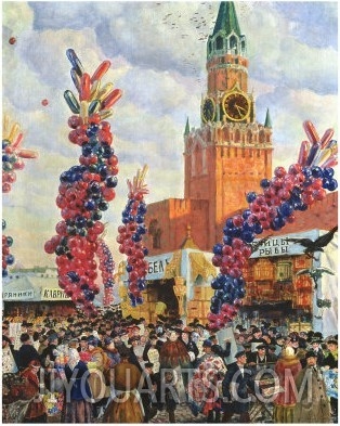 Easter Market at the Moscow Kremlin, 1917