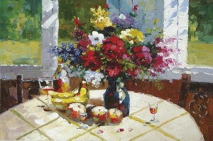 modern flower oil painting 0005