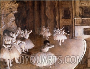 Ballet Rehearsal on the Stage, 1874