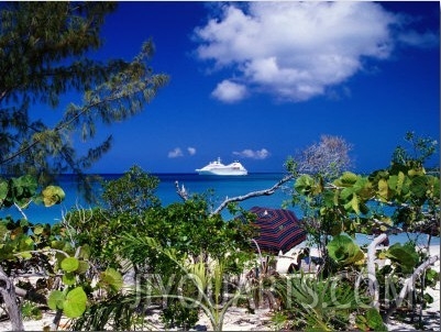 Seabourn Pride Cruise Ship Offshore, Bahamas