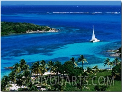 Tobago Cays Seen from Petit Rameau, Tobago Cays