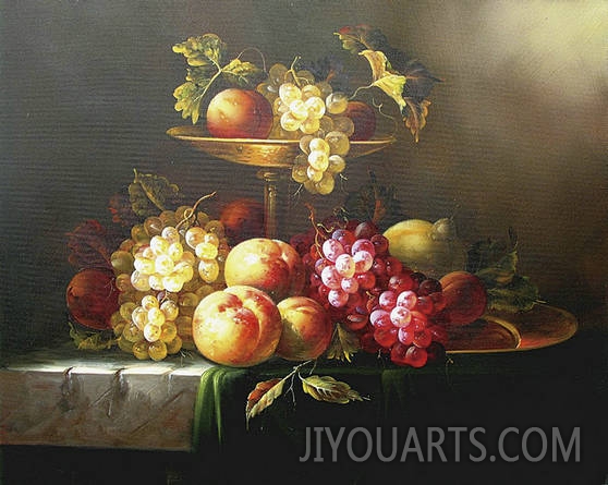 still life,plates of fruits