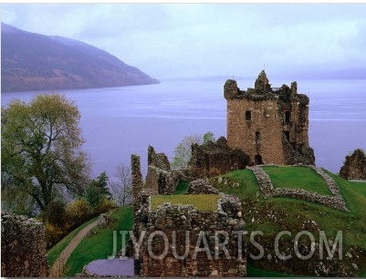 Castle Urquhart Overlooking Loch Ness, Loch Ness, United Kingdom