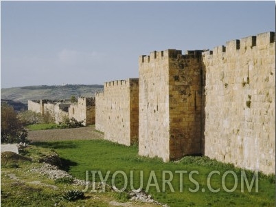 East Wall, Looking South, Near Saint Stephens Gate