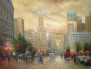 Street Oil Paintings 0009