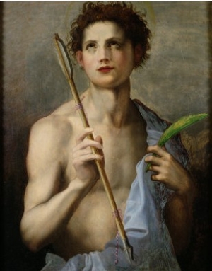 St. Sebastian Holding Two Arrows and the Martyr