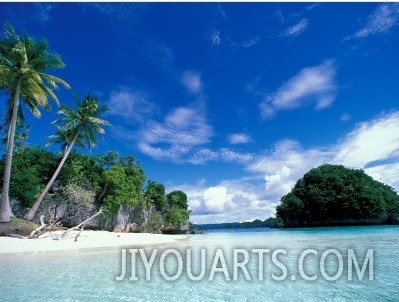 Bay of Honeymoon Island, World Heritage Site, Rock Islands, Palau