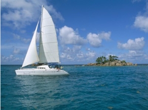 Catamaran, Island of Praslin, Seychelles, Indian Ocean, Africa