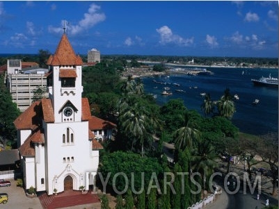 Lutheran Church Built in Bavarian Style by German Missionaries, Dar Es Salaam, Tanzania