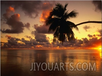 Sunrise Over Aitutaki Lagoon, Aitutaki, Southern Group, Cook Islands