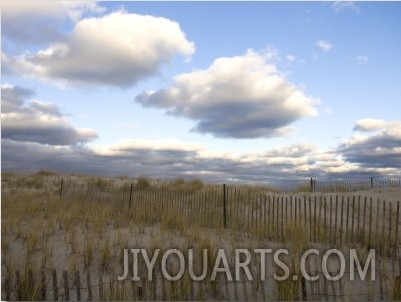 Evening Sunset Beach Scene Along Cape Cod Beach, United States