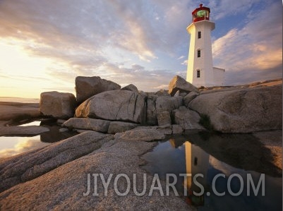 Lighthouse at Sunset