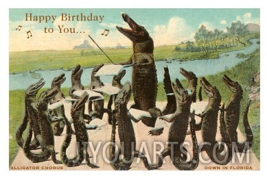 Alligator Chorus Singing Happy Birthday