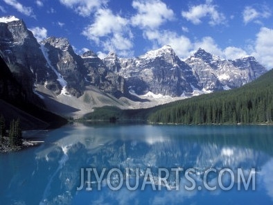 Moraine Lake in the Valley of Ten Peaks, Canada