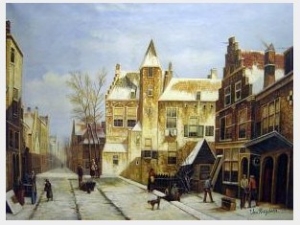 A Dutch Village In Winter