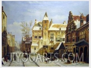 A Dutch Village In Winter