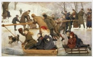 A Merry Go Round on the Ice 1888