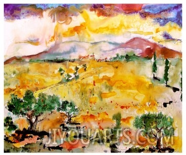 Expressionist Landscape Summer in Provence