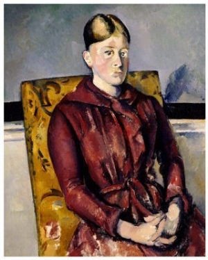 Madam  Cezanne With  a Yellow Arnchair,1888 1890