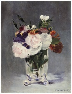 Flowers in a Crystal Vase