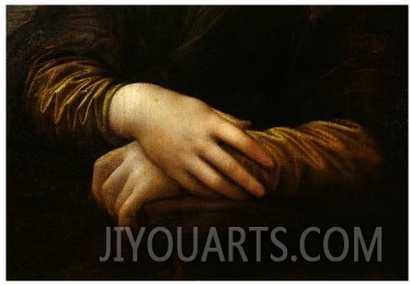 Mona Lisa, Detail of Her Hands, circa 1503 06