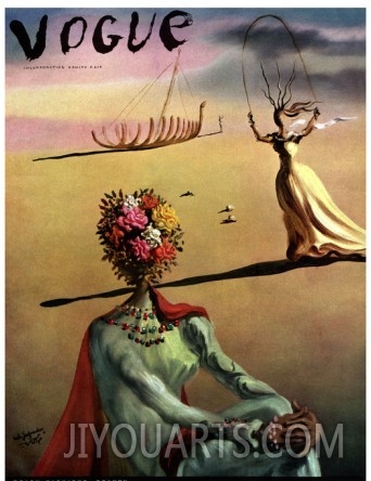 Painting on canvas,Abstract Figures oil painting,Vogue Cover   June 1939  Salvador Dali painting