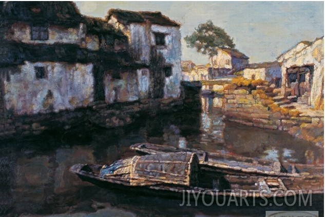 Chinese Watertown landscape