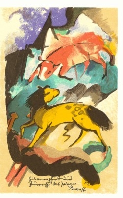 Lemon Yellow and Blue Horse, 1913