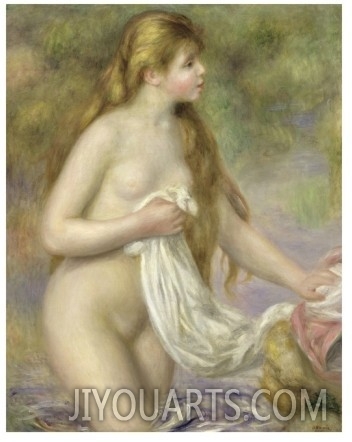 Bather with Long Hair