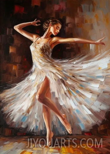 Dancer oil painting on Canvas Ballerina fine art Ballerinas Oil Painting Ballet Wall Decor Original Ballerina Painting Modern Wall Decor